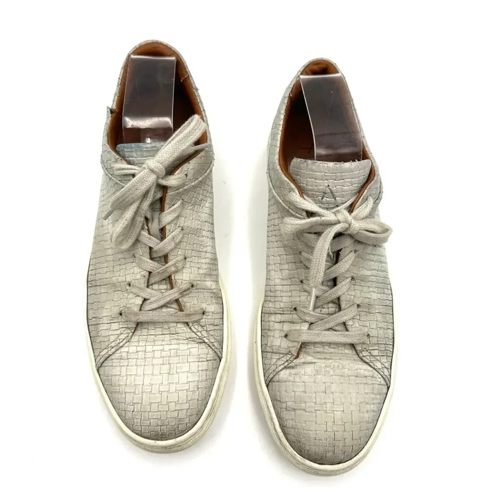 AQUATALIA men's fashion sneakers gray leather SIZE 10.5